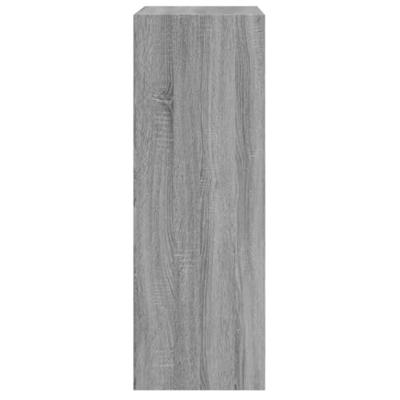 Schoenenkast 60x34x96,5 cm bewerkt hout grijs sonoma eikenkleur