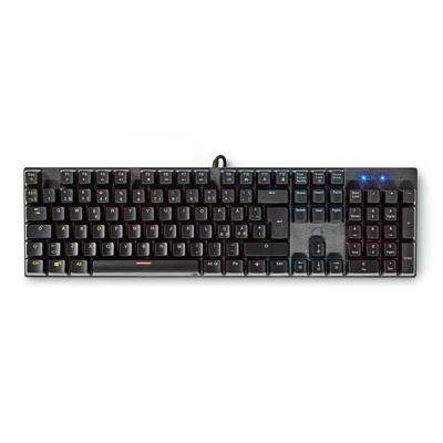 Nedis GKBDM110BKND Bedraad Gaming Toetsenbord Usb Type-a Mechanische Toetsen Led Qwerty Scandinavisch Usb Gevoed Lengte Stroomkabel: 1.50 M Gaming Nedis GKBDM110BKND Bedraad Gaming Toetsenbord Usb Type-a Mechanische Toetsen Led Qwerty Scandinavisch Usb Gevoed Lengte Stroomkabel: 1.50 M Gaming