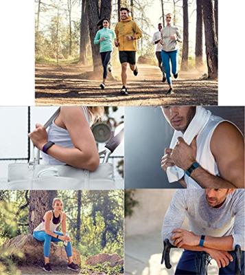 Fitbit Charge 2 siliconen bandje - Maat: Large - Grijsblauw - thumbnail