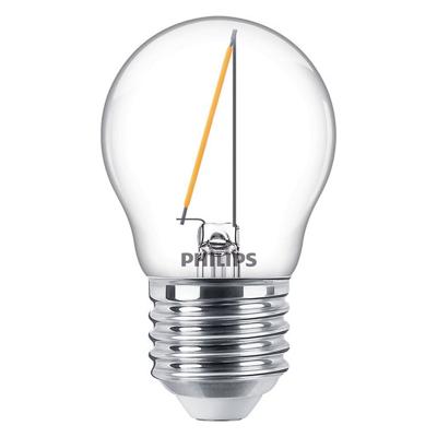 Philips LED Kogellamp Transparant - 15 W - E27 - warmwit licht Philips LED Kogellamp Transparant - 15 W - E27 - warmwit licht