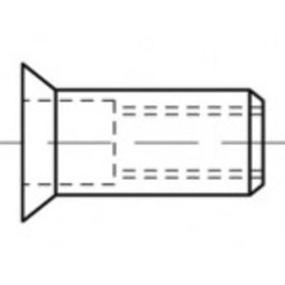 TOOLCRAFT TO-5444361 Popmoer M6 Staal 500 stuk(s)