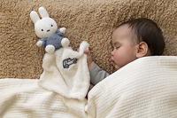 nijntje fluffy knuffeldoekje - blauw - thumbnail