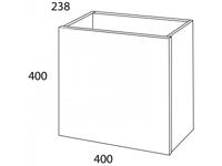 Fonteinonderkast Tiger Items 40 cm Hoogglans Wit - thumbnail