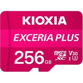Kioxia EXCERIA PLUS microSDXC-kaart 256 GB A1 Application Performance Class, UHS-I, v30 Video Speed Class A1-vermogensstandaard, Schokbestendig, Waterdicht