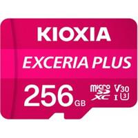 Kioxia EXCERIA PLUS microSDXC-kaart 256 GB A1 Application Performance Class, UHS-I, v30 Video Speed Class A1-vermogensstandaard, Schokbestendig, Waterdicht - thumbnail