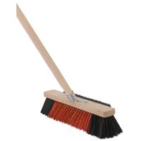 Bezem 3 in 1 met houten steel 160 cm - thumbnail