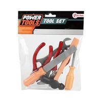 Toi-Toys Power tools gereedschapset in zak, 7dlg. - thumbnail