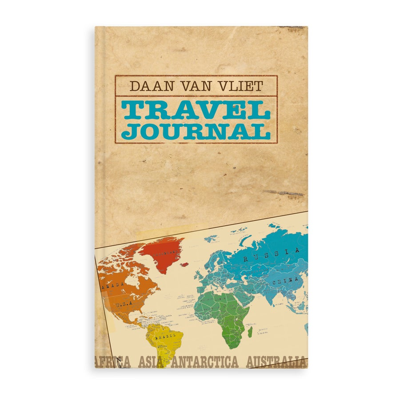 Travel journal met naam en foto - Softcover