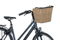 Basil bremen rattan look kf - fietsmand - voorop - bruin - thumbnail
