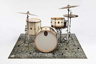 DRUMnBASE VP185-GRN Vintage Persian Green drum/stage mat 185 x 160 cm