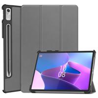 Lunso - Lenovo Tab P11 Pro Gen 2 (2e generatie) - Tri-Fold Bookcase hoes - Grijs - thumbnail