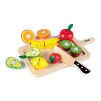 Tidlo houten snijfruit speelset, 16dlg. - thumbnail