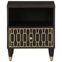 Nachtkastjes 2 st 40x33x46 cm massief mangohout - thumbnail