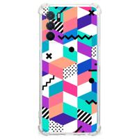 OPPO A16 | A16s | A54s Shockproof Case Blokken Kleurrijk - thumbnail