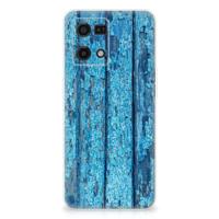 OPPO Reno7 4G | Bumper Hoesje | Wood Blue - thumbnail