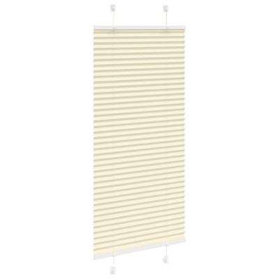 Pliss rolgordijn 60x100 cm stofbreedte 59,4 cm polyester crme - thumbnail