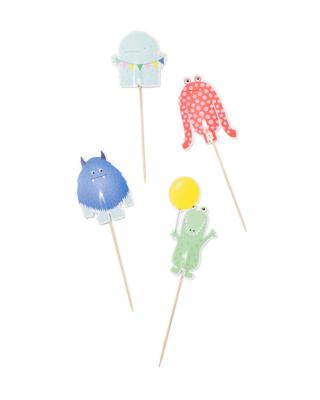 HEMA Taarttopper set monsters - 4 stuks