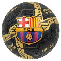 Voetbal FC Barcelona Lightning Maat 5 Zwart/Goud - thumbnail