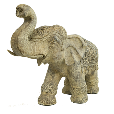 Olifant - Geluk, Kracht en Moed (34 cm)