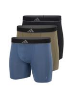 Adidas Boxershorts lang Microfiber 3-pack zwart-blauw-groen - thumbnail