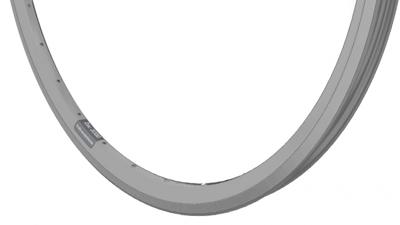 Ryde velg Zac 2000 28 x 5/8 inch aluminium 36G zilver