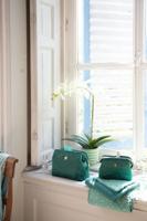 Pip Studio Pip Cosmetic Purse Small Velvet Quilted Green 19x12x8.5cm - thumbnail