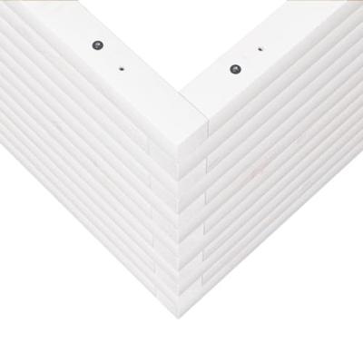 Plantenbak 60x60x46 cm massief grenenhout wit