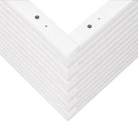 Plantenbak 60x60x46 cm massief grenenhout wit - thumbnail