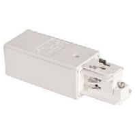 Brumberg 88122070 230V-railsysteemcomponenten Eindvoeding 88122070 Wit - thumbnail