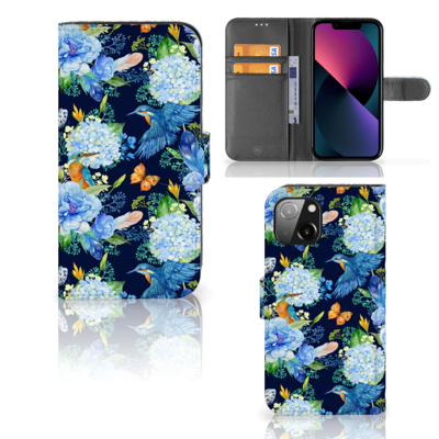Telefoonhoesje | Met pasjeshouder | voor Apple iPhone 13 IJsvogel
