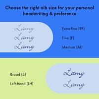 Kalligrafiepen Lamy Safari 018M Geel Blauw - thumbnail