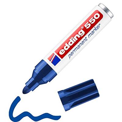 Edding edding 550 4-550003 Permanent marker Blauw Watervast: Ja