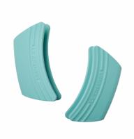 LE CREUSET - Siliconen - Set/2 handgrepen Caribbean Blue - thumbnail
