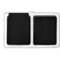 Grijze Buitenstopcontacten met Dubbele Wisselschakelaar en Randaarde - thumbnail