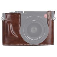 1/4 inch draad PU lederen camera half Case Base voor Leica Q (Typ 116) (koffie) - thumbnail
