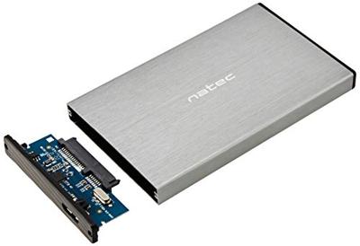NATEC RHINO GO HDD-BEHUIZING (USB 3.0, 2,5", GRIJS)