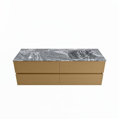 MONDIAZ VICA-DLUX 150cm badmeubel onderkast Oro 4 lades. Inbouw wastafel CLOUD rechts 1 kraangat, kleur Lava. MONDIAZ VICA-DLUX 150cm badmeubel onderkast Oro 4 lades. Inbouw wastafel CLOUD rechts 1 kraangat, kleur Lava.