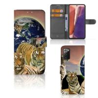 Samsung Galaxy Note 20 | Telefoonhoesje | Met pasjeshouder | Roofdieren - thumbnail