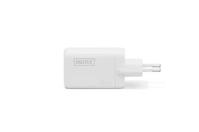 DIGITUS USB-oplader GaN II – 2x USB-C en type A – 3 poorten – tot 67 W – snellader – geschikt voor laptop, mobiele telefoon, tablet, smartwatch, koptelefoon, powerbank – wit DIGITUS USB-oplader GaN II – 2x USB-C en type A – 3 poorten – tot 67 W – snellader – geschikt voor laptop, mobiele telefoon, tablet, smartwatch, koptelefoon, powerbank – wit