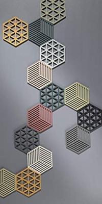 Zone - Triangles - Onderzetter Nordic Sky groot