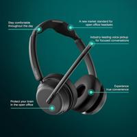 EPOS Impact 1061T ANC On Ear headset Computer Bluetooth Stereo Zwart Noise Cancelling Headset, Incl. oplaad- en dockingstation - thumbnail