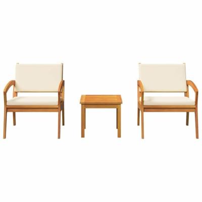 Bistroset 3 pcs Bruin 59,5 x 70,5 x 72,5 cm Polyester