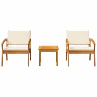 Bistroset 3 pcs Bruin 59,5 x 70,5 x 72,5 cm Polyester - thumbnail