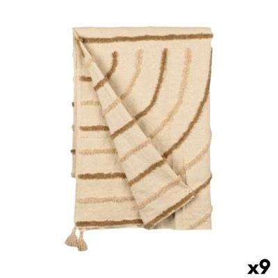 Sprei Gift Decor Bruin 220 x 150 cm Strepen (9 Stuks)