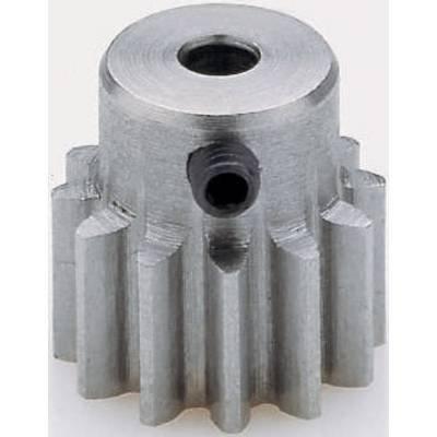 Reely Stalen tandwiel Soort module: 1.0 Boordiameter: 3.2 mm Aantal tanden: 14