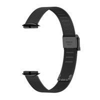 Fitbit Luxe - Milanese bandje met klemsluiting - Zwart - thumbnail