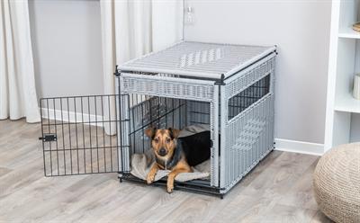 TRIXIE BENCH HOMEKENNEL POLYROTAN LICHTGRIJS 58X77X60 CM TRIXIE BENCH HOMEKENNEL POLYROTAN LICHTGRIJS 58X77X60 CM