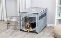 TRIXIE BENCH HOMEKENNEL POLYROTAN LICHTGRIJS 58X77X60 CM - thumbnail