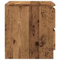 Nachtkastjes 2 st 50x40x43.5 cm bewerkt hout oud houtkleurig - thumbnail
