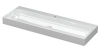 INK Unit Wastafel Porselein met 1 Kraangat incl. Porseleinen Click Plug - 1200x400x100 mm - Glans Wit - thumbnail
